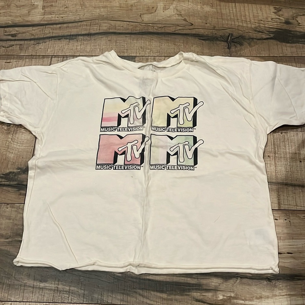 Retro MTV logo Cropped T-shirt